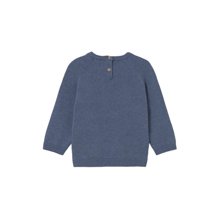 MAYORAL Maglione azzurro con intarsio neonato