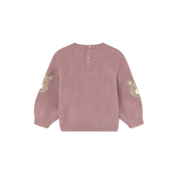 MAYORAL Maglione rosa in pelo orsetti neonata