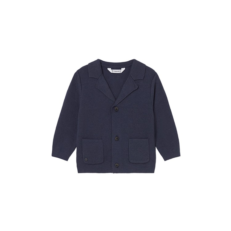 MAYORAL Giacchino blu notte tricot neonato