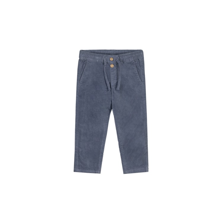 MAYORAL Jogger blu in velluto a micro coste neonato