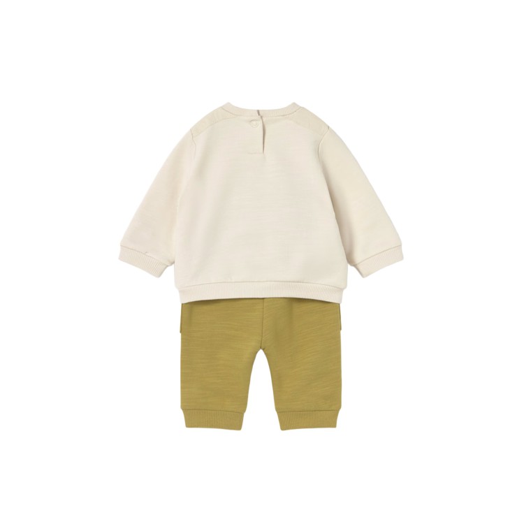MAYORAL NEWBORN Completo 4 pezzi felpa e pantalone neonato