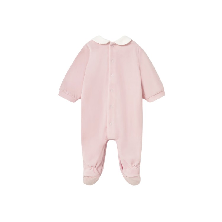 MAYORAL NEWBORN Tutina rosa in ciniglia neonata