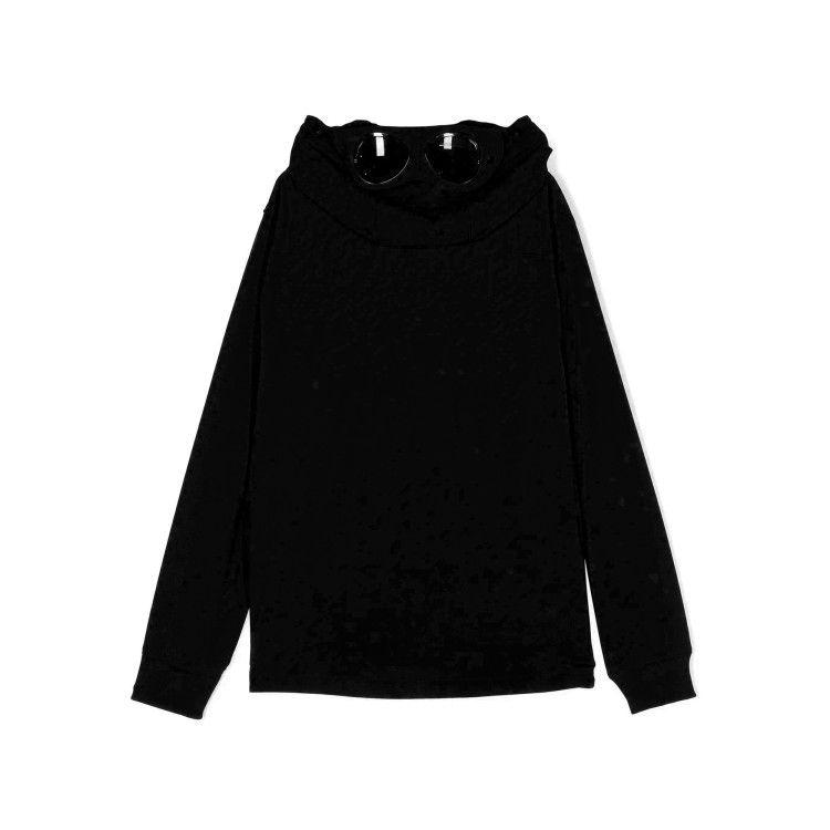 C.P. COMPANY Giubbino nero con cappuccio bambino