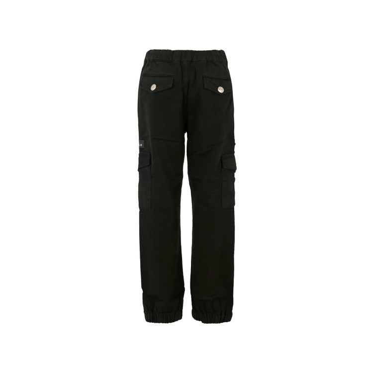 JOHN RICHMOND Cargo neri con patch bambino