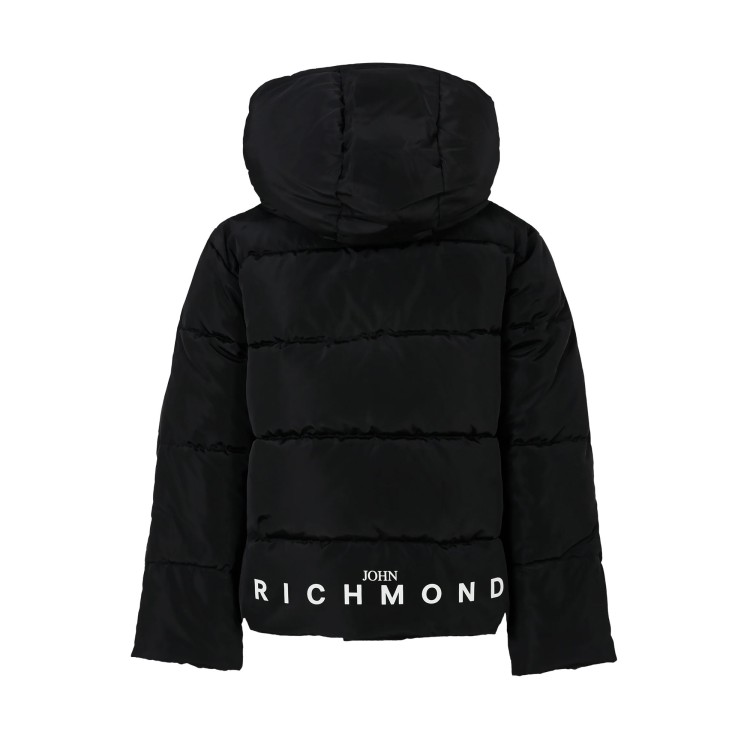 JOHN RICHMOND Piumino nero con cappuccio bambini