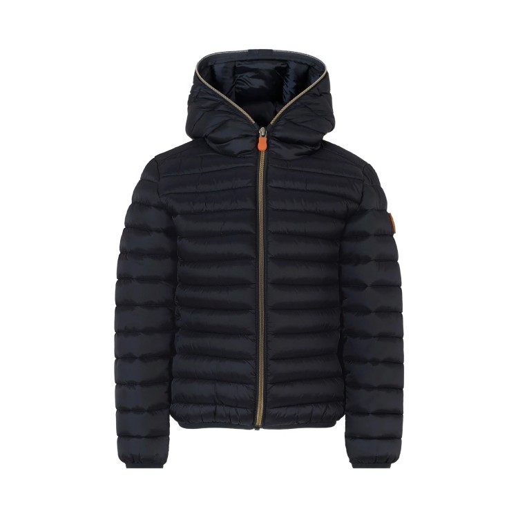 SAVE THE DUCK Piumino Iris blu notte con cappuccio bambina