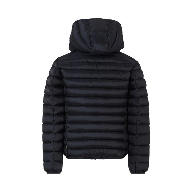 SAVE THE DUCK Piumino Iris blu notte con cappuccio bambina