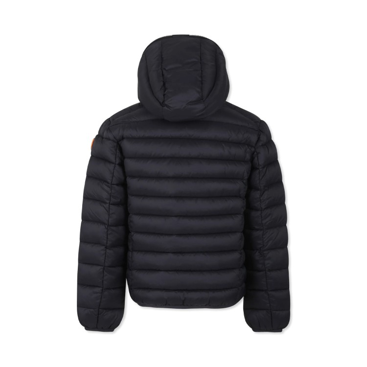 SAVE THE DUCK Piumino Dony nero con cappuccio bambino