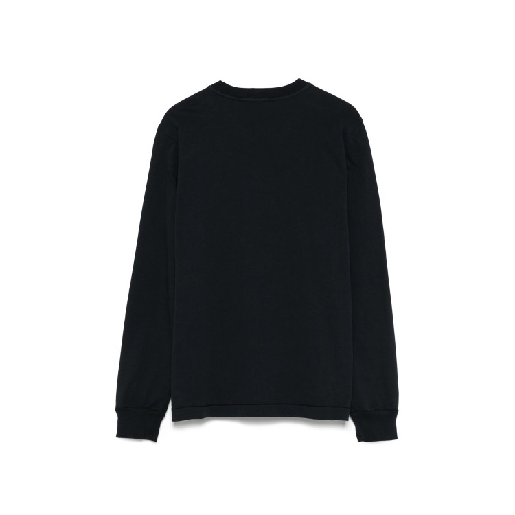 STONE ISLAND T-shirt blu navy manica lunga bambini