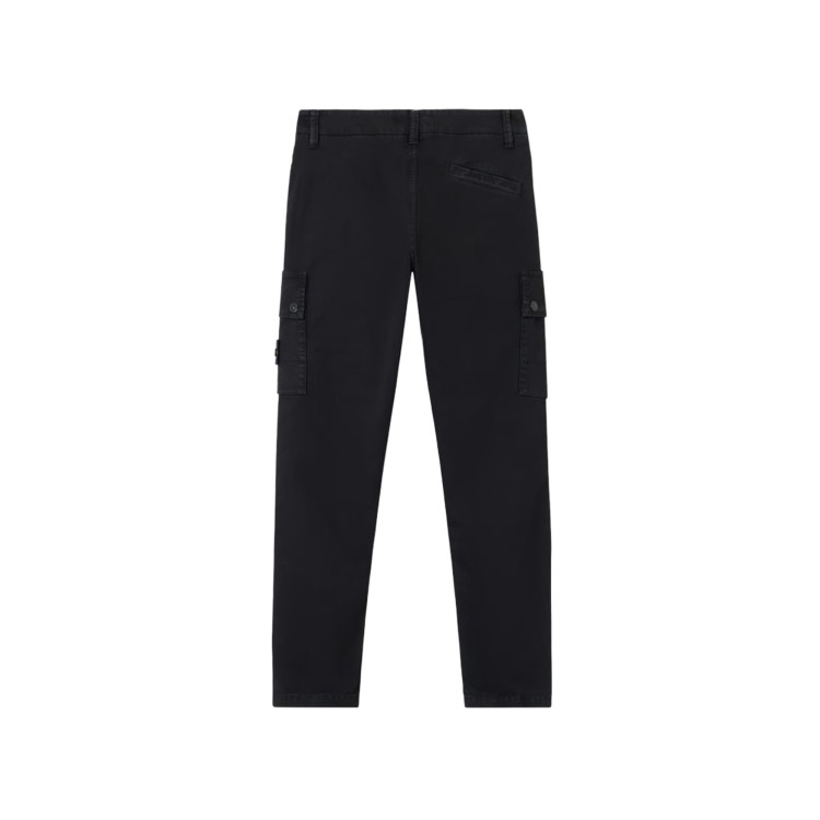 STONE ISLAND Pantaloni neri cargo bambino