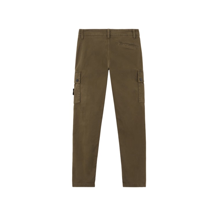 STONE ISLAND Pantaloni verde militare cargo bambino