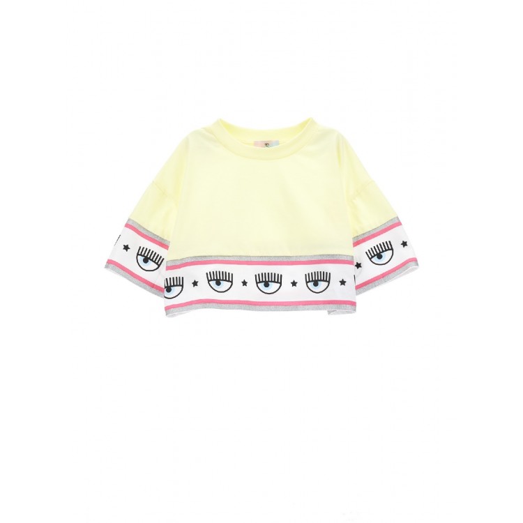 CHIARA FERRAGNI T-shirt gialla bambina