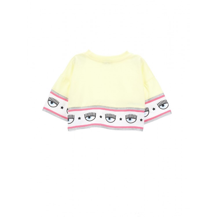 CHIARA FERRAGNI T-shirt gialla bambina