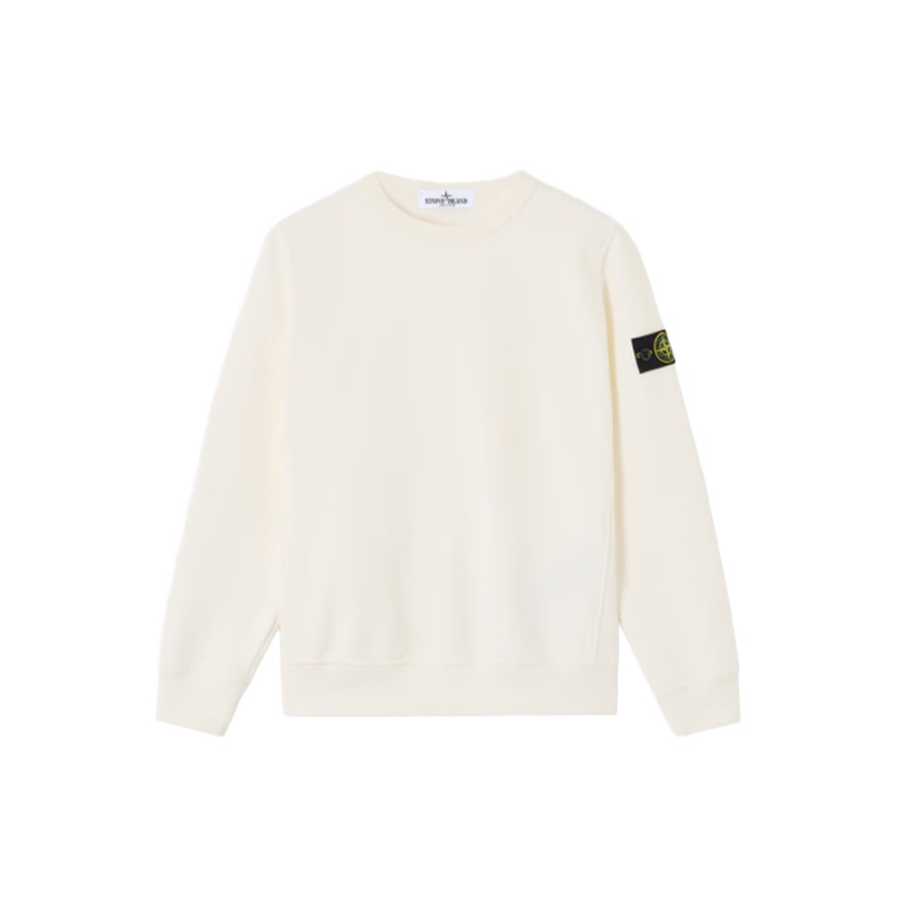 STONE ISLAND Felpa bianca...