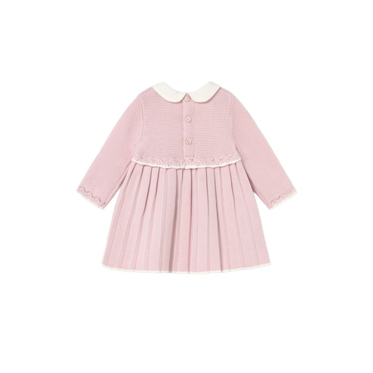 MAYORAL NEWBORN Vestito rosa in maglia neonata