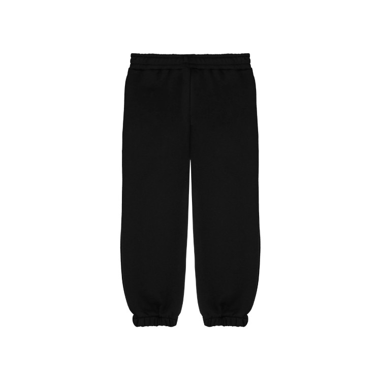 BARROW Pantaloni neri in felpa con logo bambini