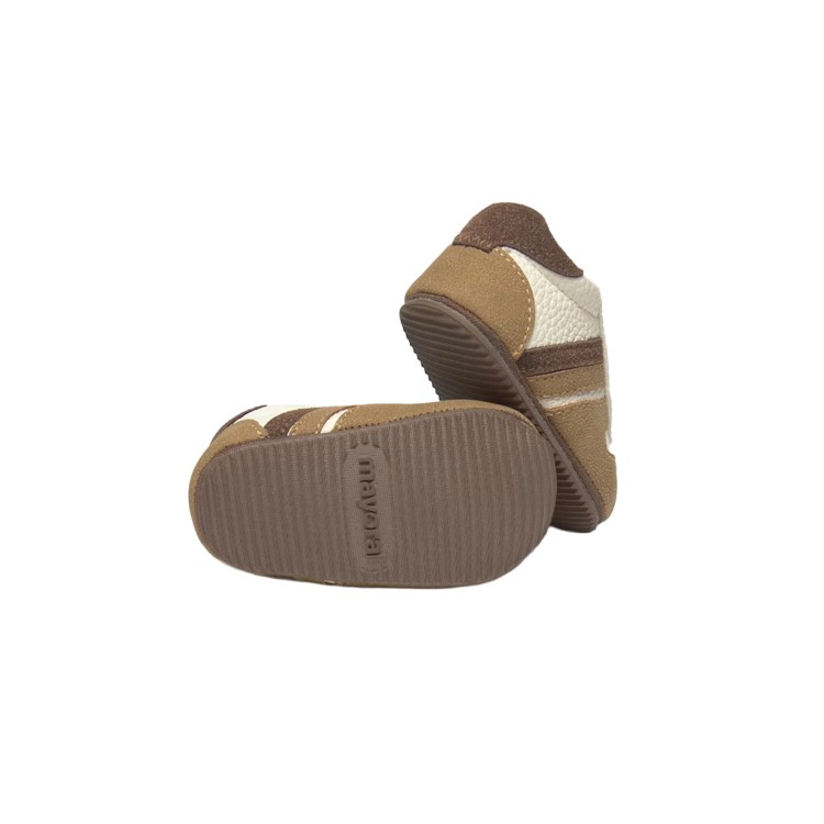 MAYORAL NEWBORN Scarpine marroni sportive neonato