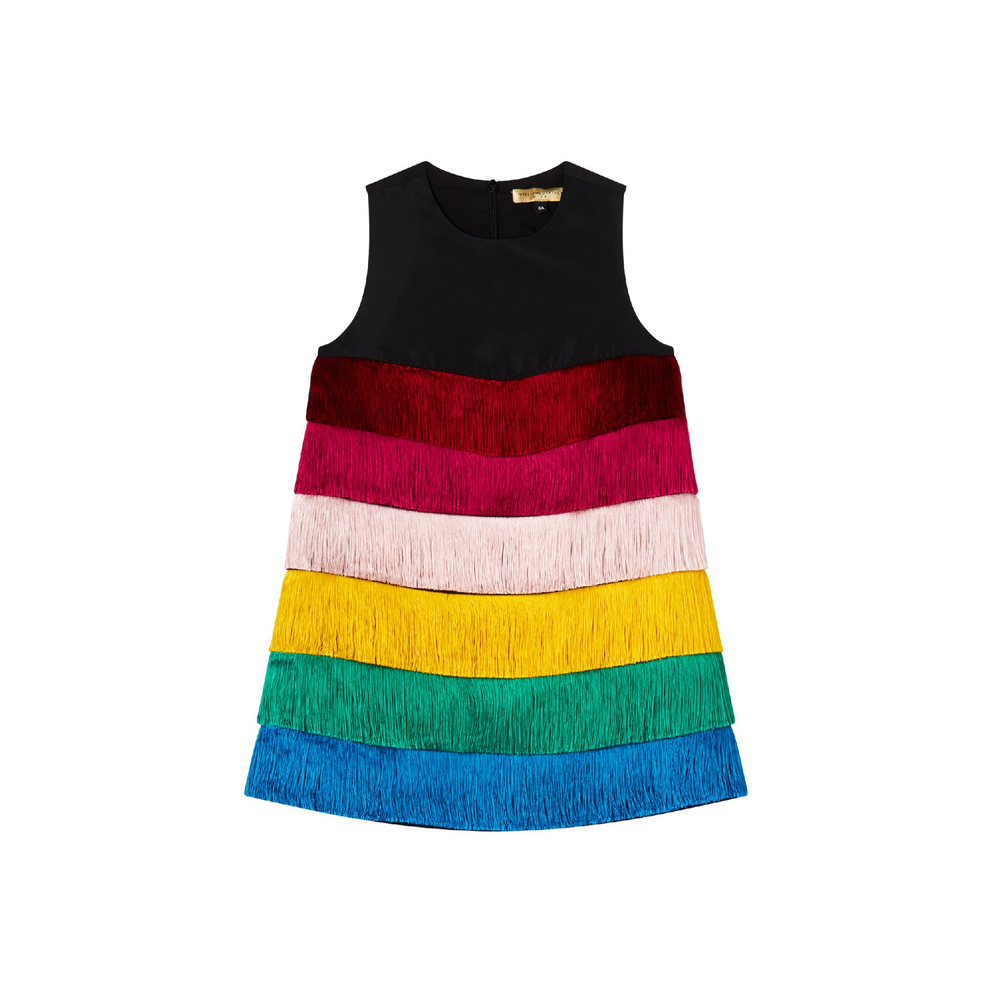STELLA McCARTNEY Abito giromaniche nero bambina