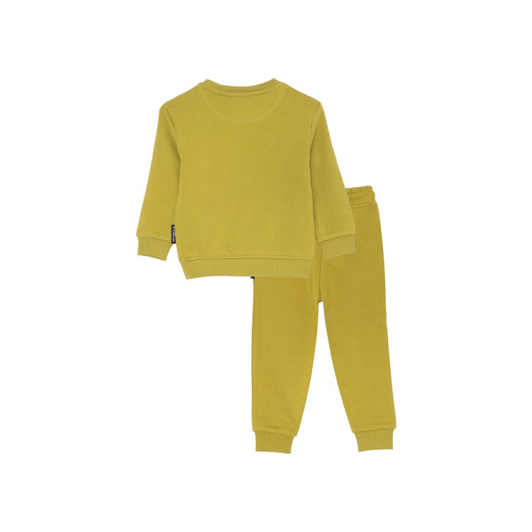 JOHN RICHMOND Tuta verde girocollo con logo neonati