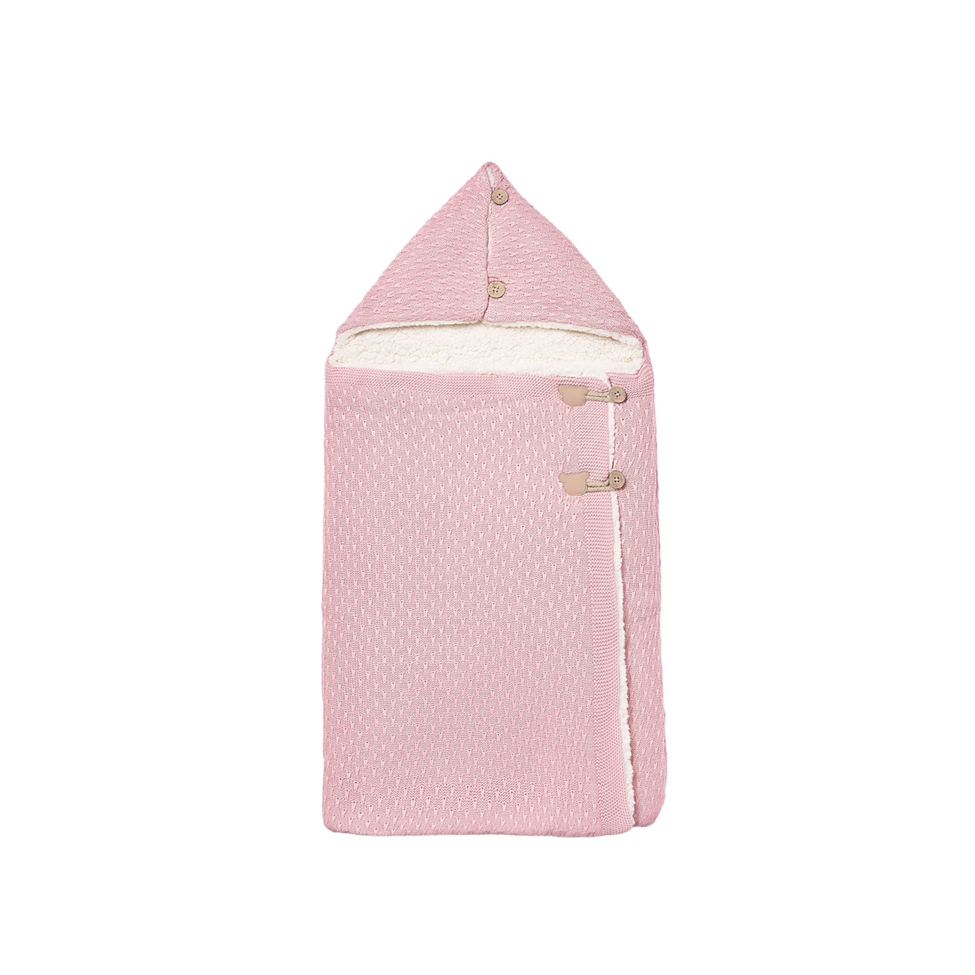 MAYORAL NEWBORN Sacco nanna rosa in maglia neonata