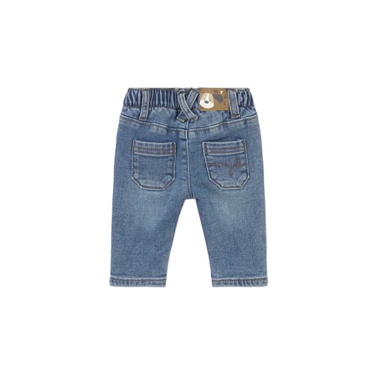 MAYORAL NEWBORN Jeans azzurro con coulisse neonato