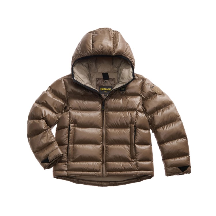 BLAUER Giubbotto marrone trapuntato bambini