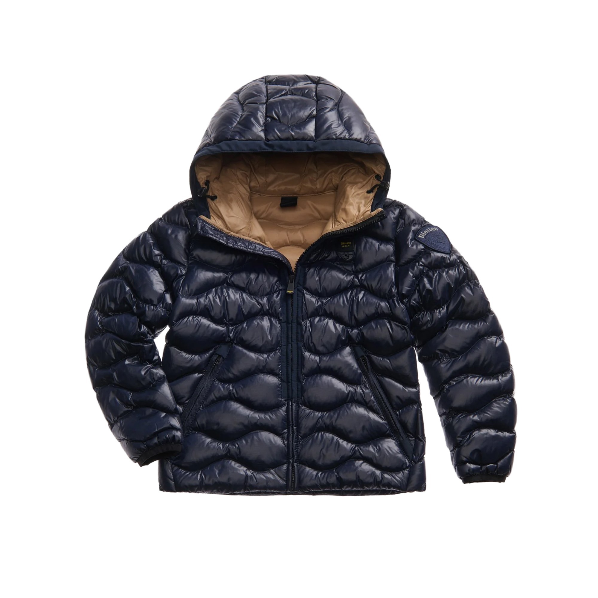 BLAUER Giubbotto blu trapuntato a onde bambini