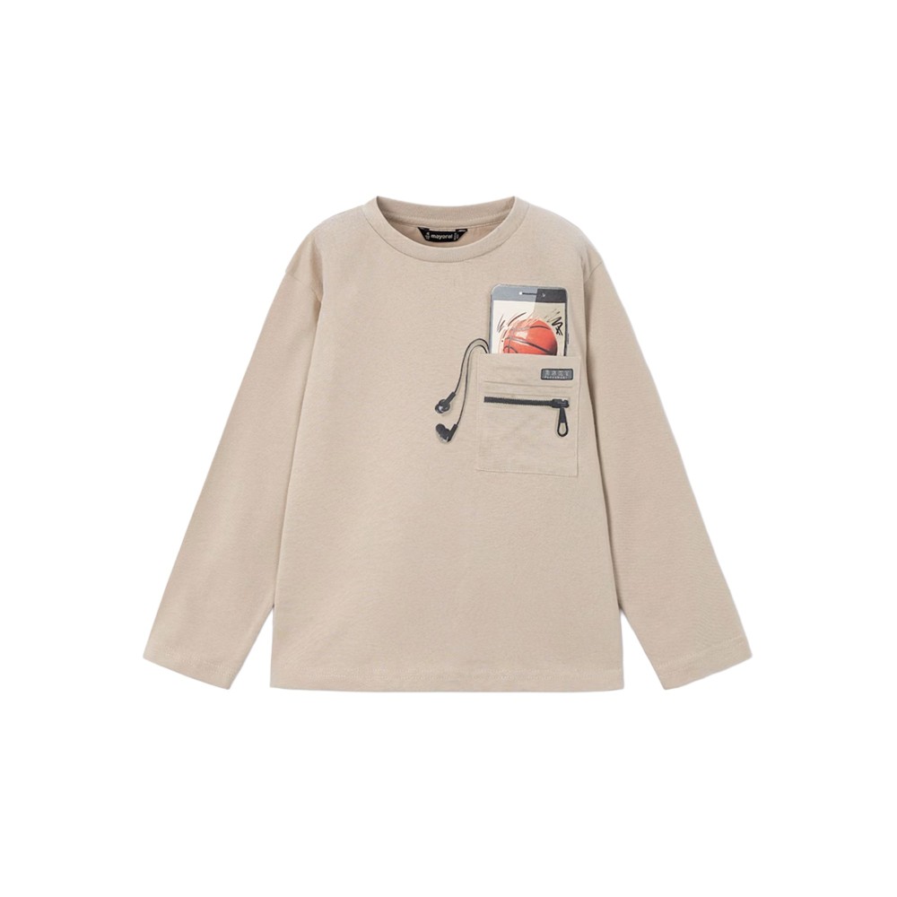 MAYORAL T-shirt beige a...