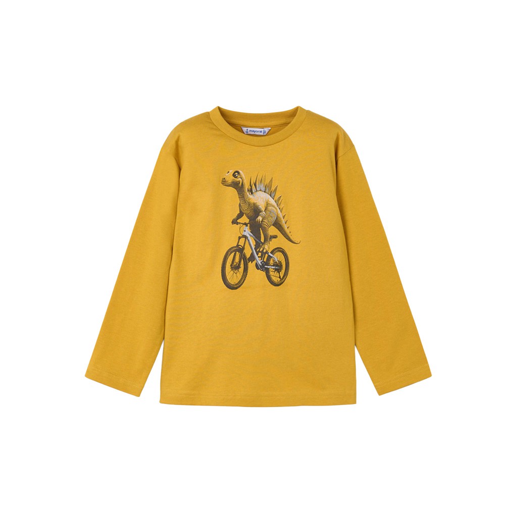 MAYORAL T-shirt senape a...