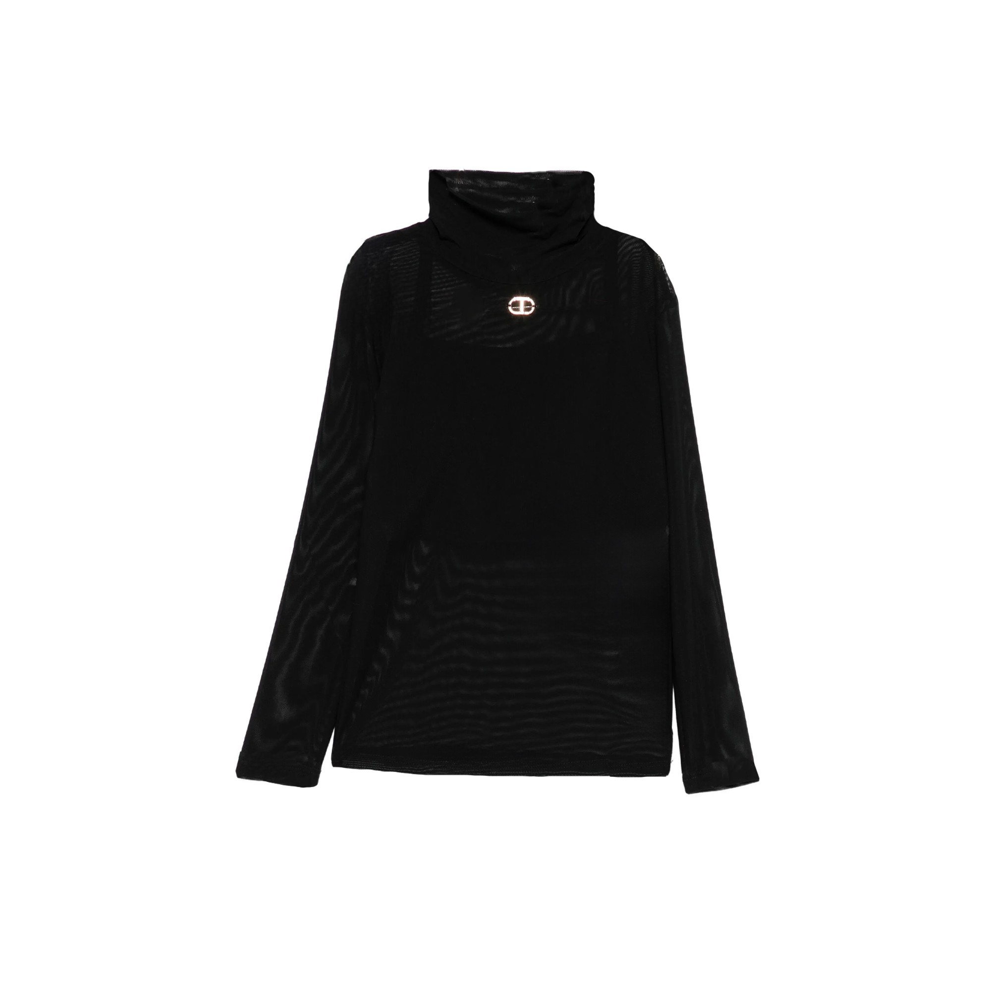 TWIN-SET Lupetto in tulle nero con top bambina