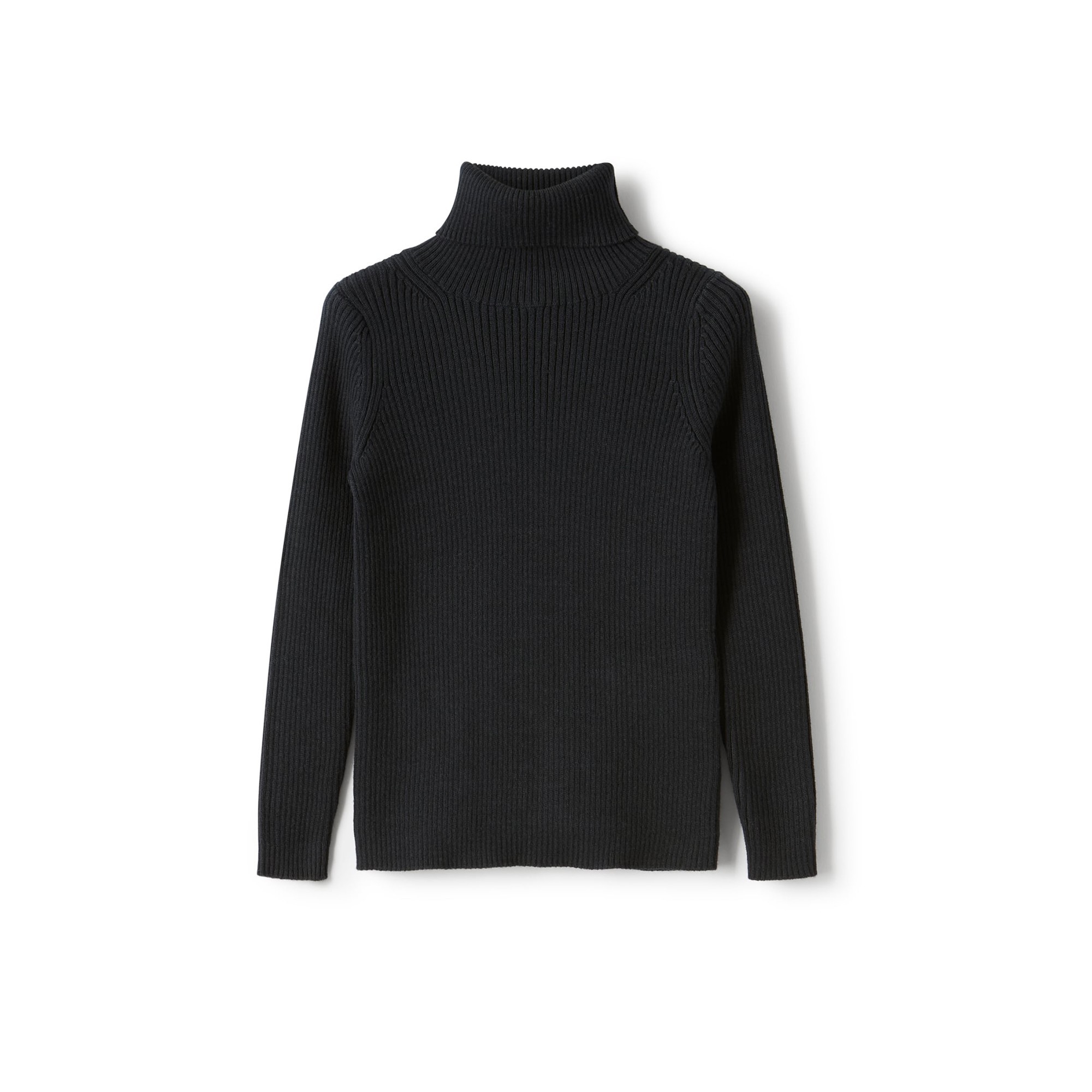 IL GUFO Maglione blu navy dolcevita bambina