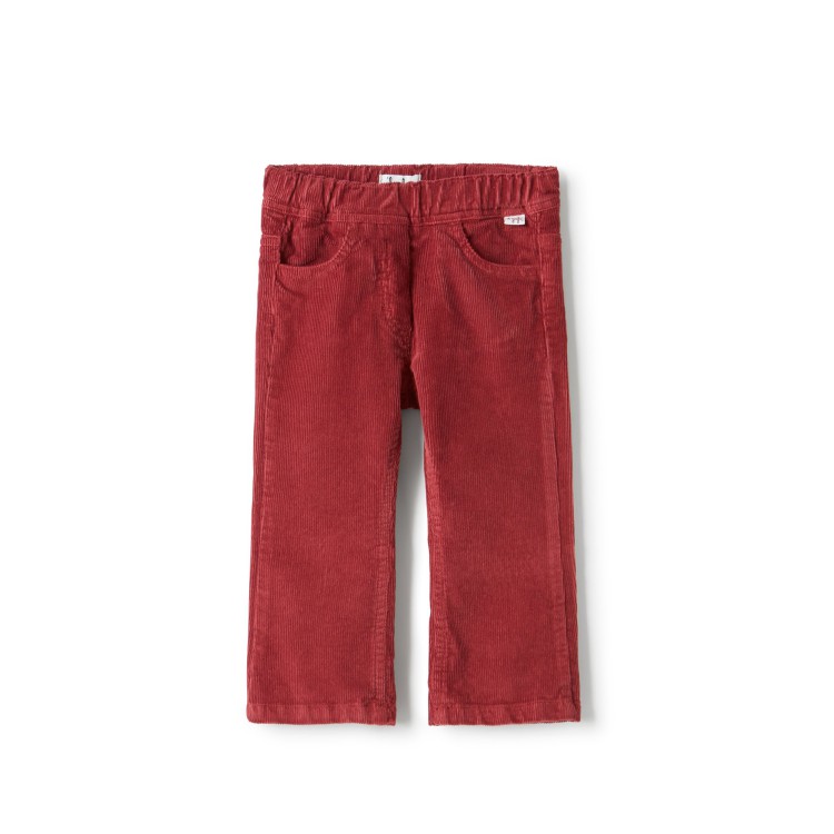 IL GUFO Pantaloni ribes a costine bambina
