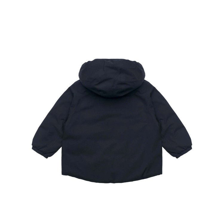 K-WAY Giacca blu imbottita reversibile neonato