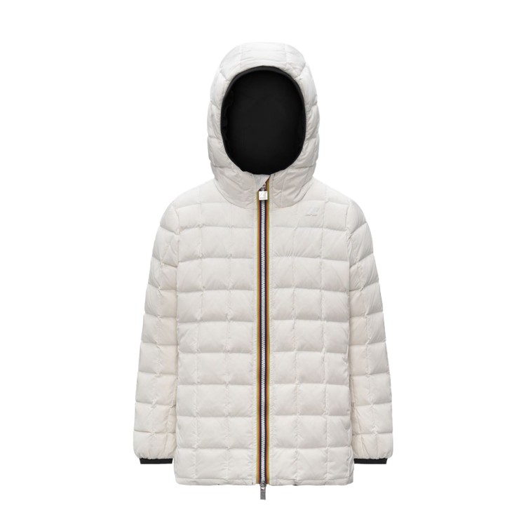 K-WAY Giacca nera lunga reversibile bambina