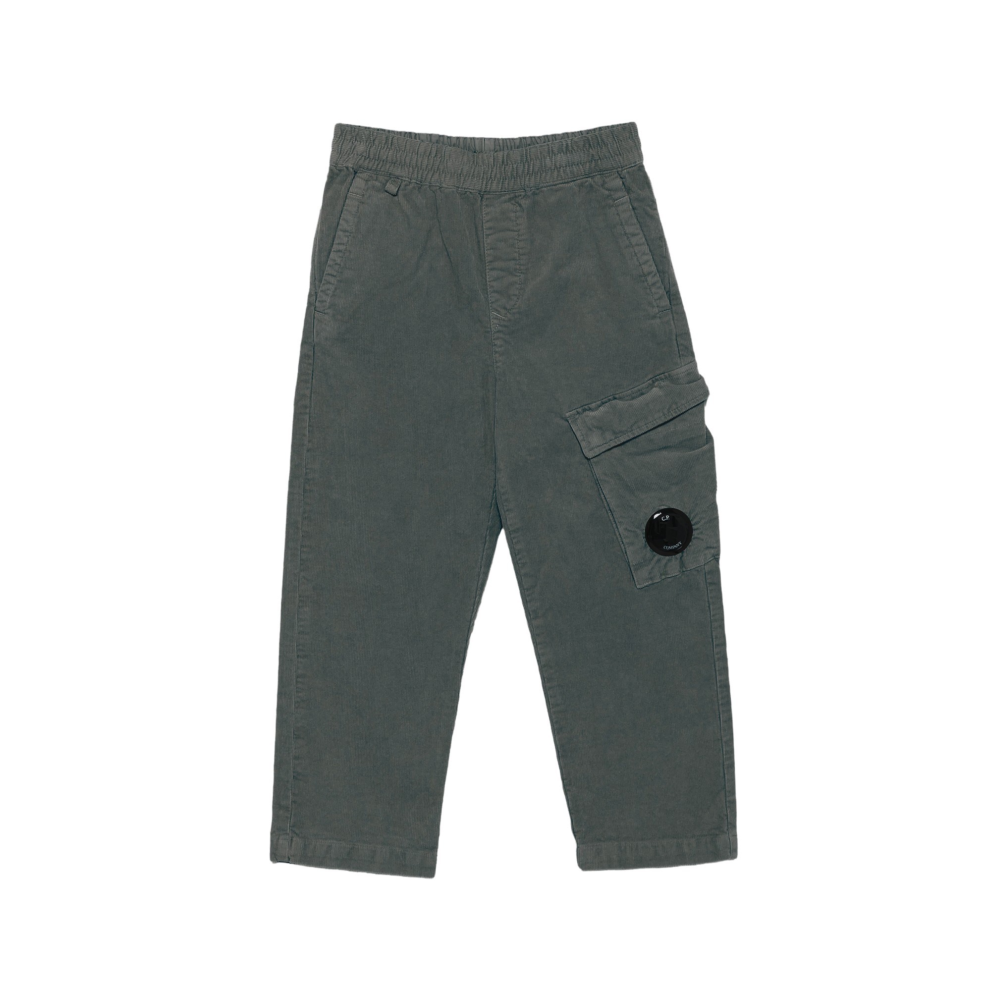 C.P. COMPANY Pantaloni antracite in velluto a coste bambino