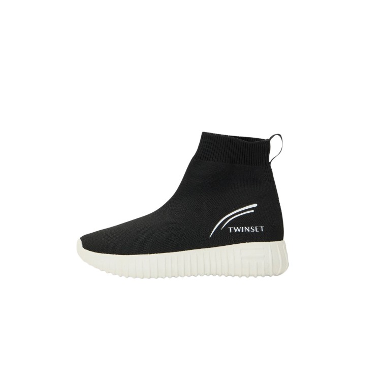 TWIN-SET Sneakers nere in tessuto bambina