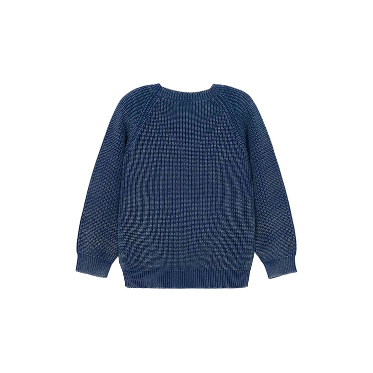 MAYORAL Maglione azzurro con logo bambino