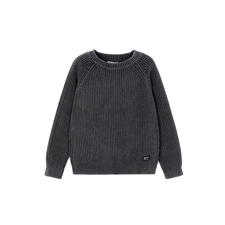 MAYORAL Maglione nero con logo bambino