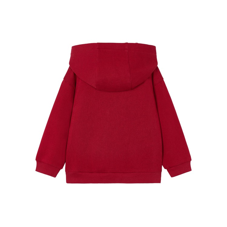 MAYORAL Felpa rossa con cappuccio bambino