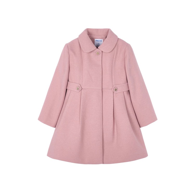 MAYORAL Cappotto rosa in panno bambina
