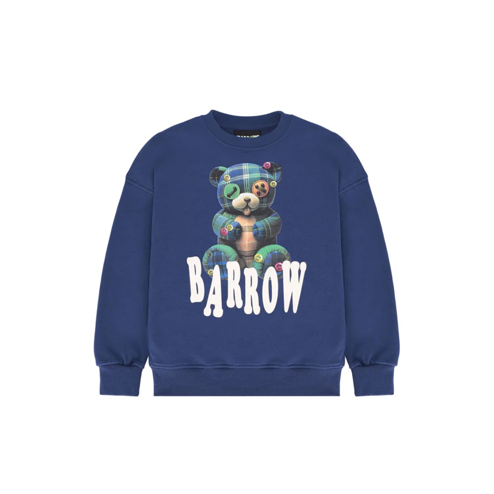 BARROW Felpa blu girocollo...