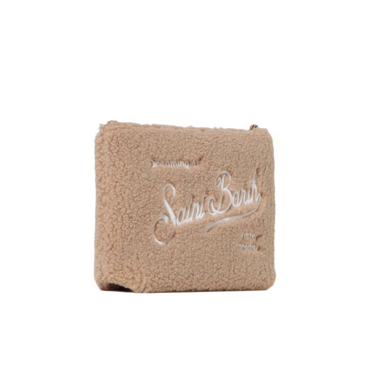 SAINT BARTH Pochette Aline teddy beige bambina