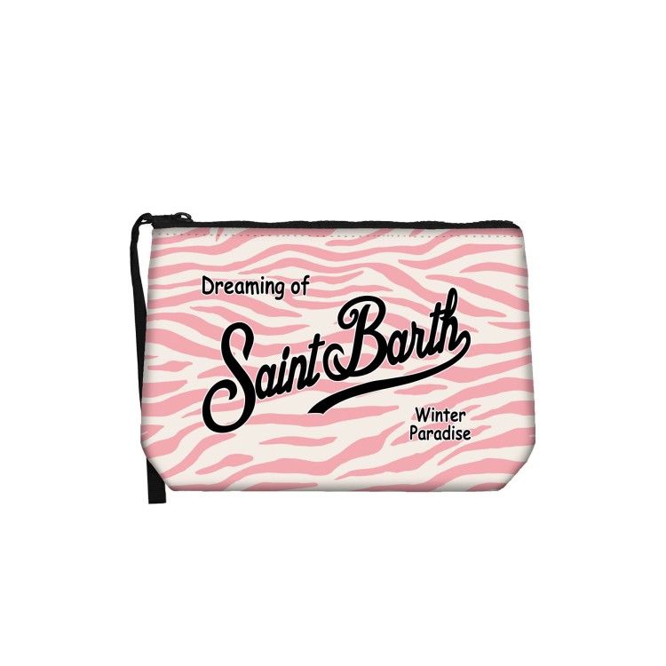 SAINT BARTH Pochette Aline zebrata rosa bambina