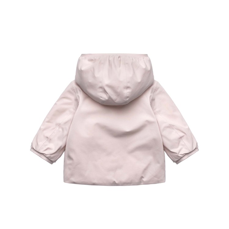 K-WAY Giacca rosa e bianca reversibile neonata