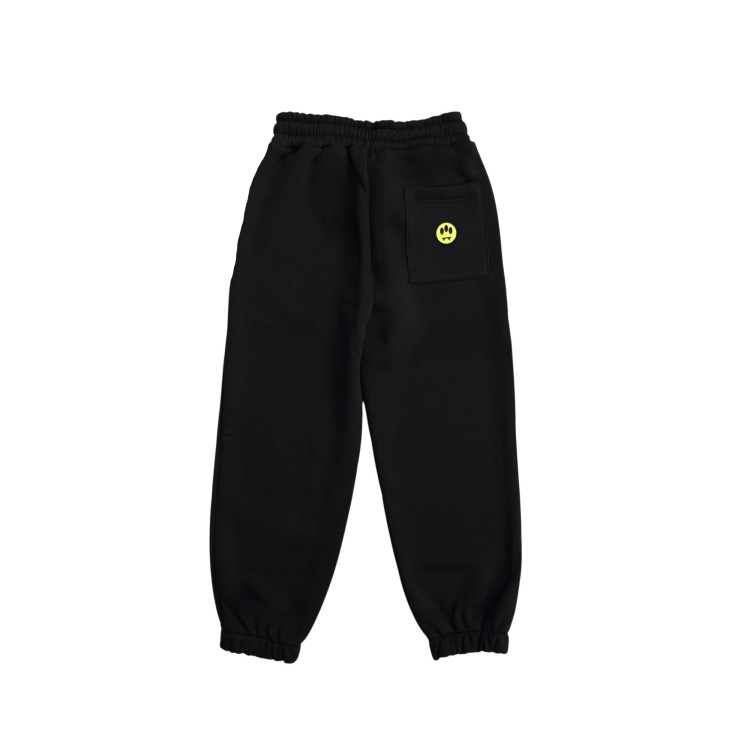 BARROW Pantaloni neri in felpa con logo bambini