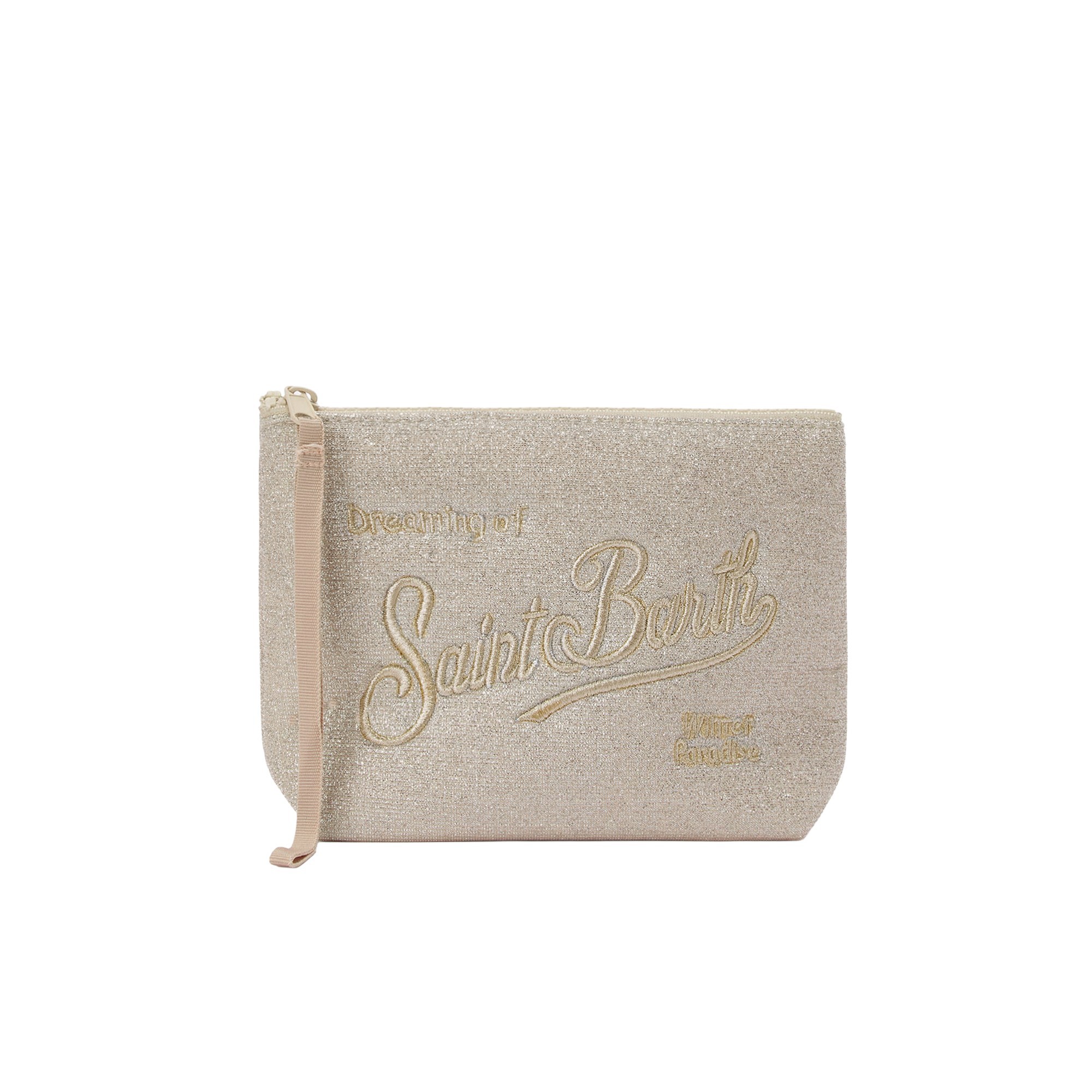 SAINT BARTH Pochette Aline beige lurex bambina