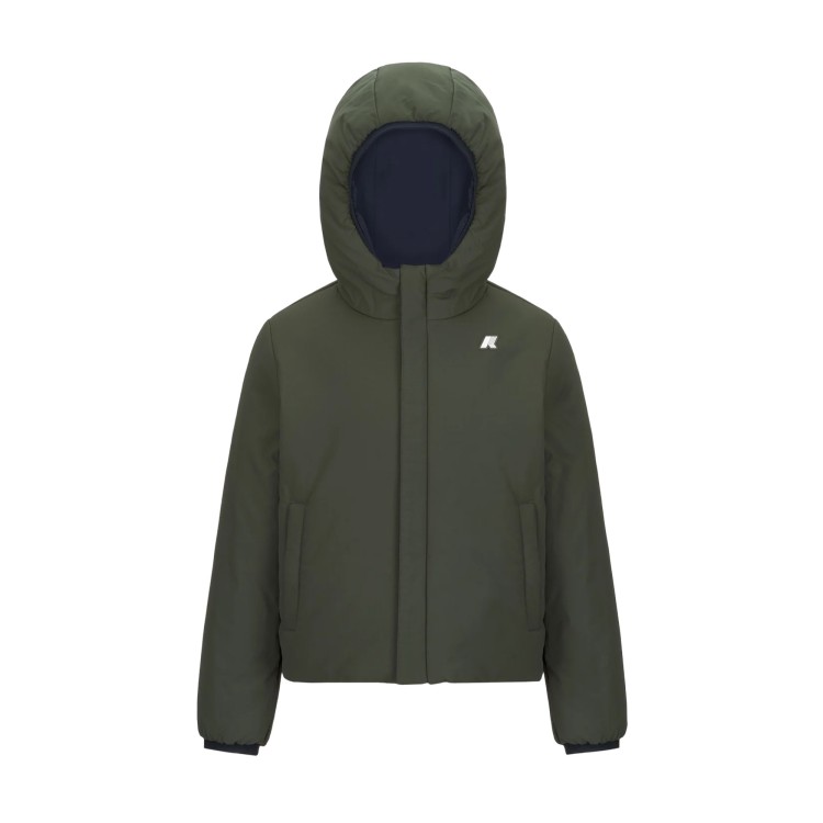 K-WAY Giacca blu e verde reversibile bambini