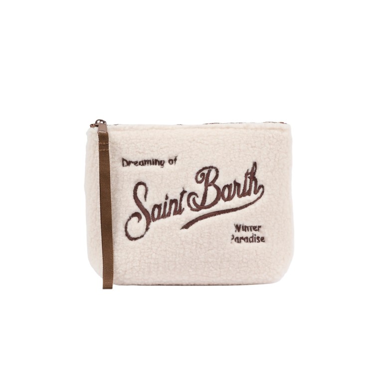 SAINT BARTH Pochette Aline teddy panna bambina