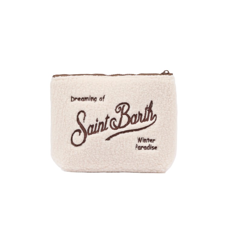 SAINT BARTH Pochette Aline teddy panna bambina