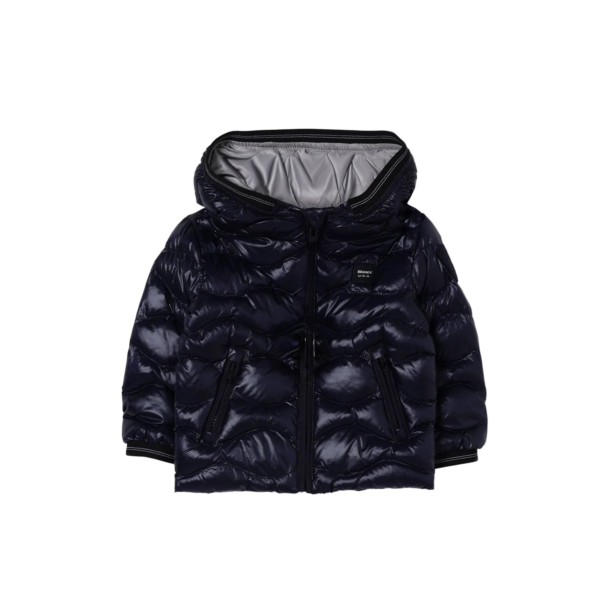 BLAUER Giubbotto Bryant blu navy ad onde neonati